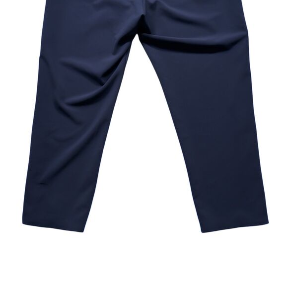 Athleta Metropolis Straight Leg Pants Women's Navy Blue Stretch Joggers Size 10 - Picture 9 of 13
